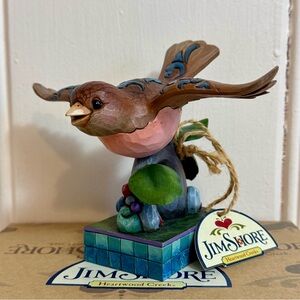 Jim Shore Heartwood Creek Spring’s Messenger Robin Bird Figurine 2009 w/ Box